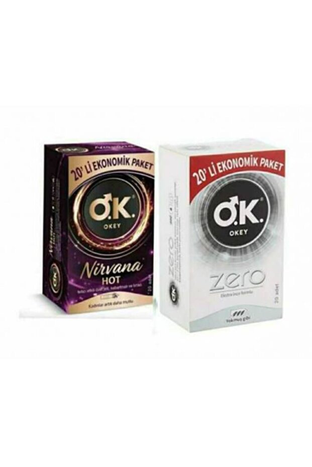 Prezervatif Nirvana Hot 20 Li + Zero 20 Li - 1