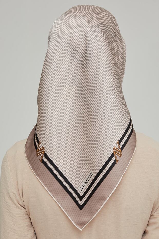 ARMİNE İPEK EŞARP 8616D (TWİLL) (NOSTALJİ) - 4