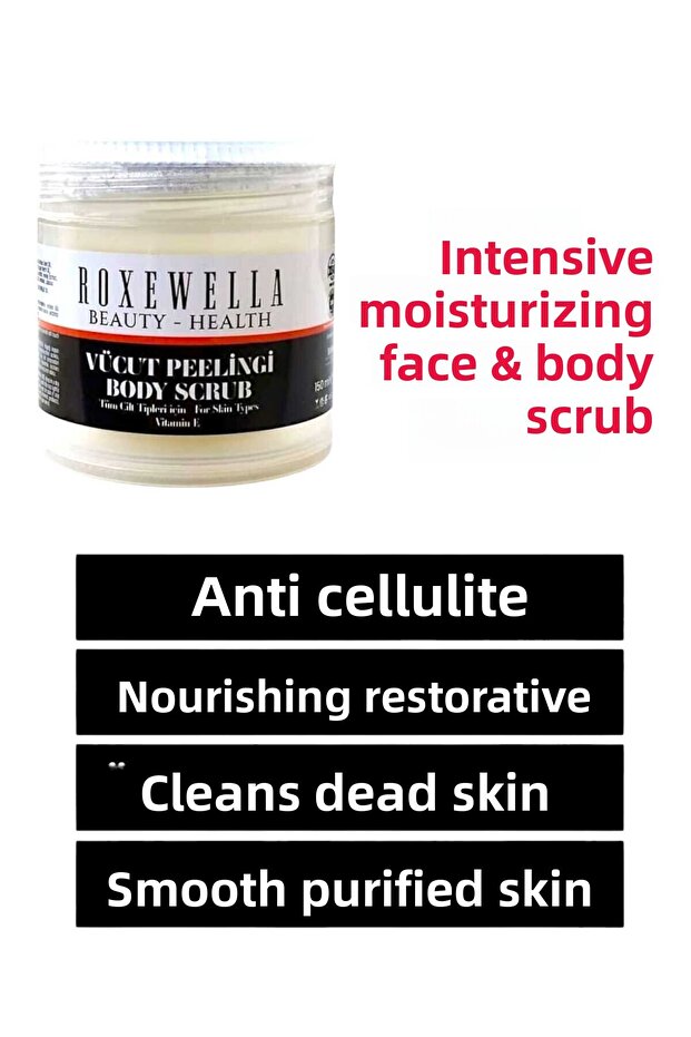 Intensive Moisturizing - Nourishing - Repairing - Anti-Cellulite Body and Face Peeling 150ml