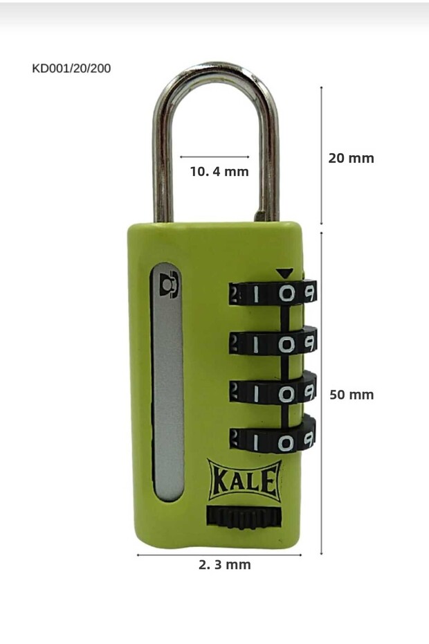 Combination Padlock 4 Step Encryption (WITH INFORMATION WINDOW) - Red