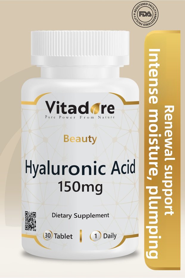 Beauty Hyaluronic Acid 150Mg | Skin Moisturization & Fullness and Elasticity | 30 Tablets