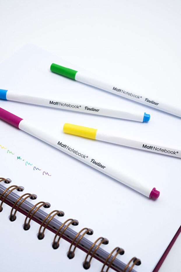 12 Colors Fineliner 0.4 mm Writing and Drawing Pen Set - 8