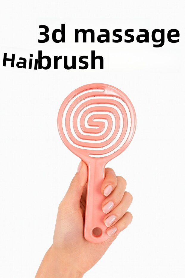 Professional 3D Fine Tooth Hair Combing Comb – Pink | Daily Use for Sensitive Hair