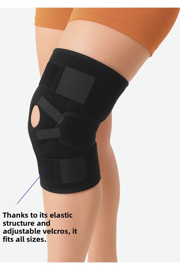 Adjustable Medical Knee Brace with Patella Support for Meniscus, Cruciate Ligament, Knee