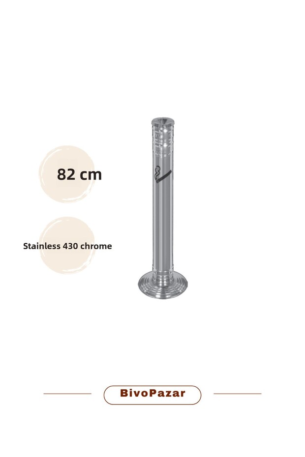 Chrome Pipe Type Ashtray - 2