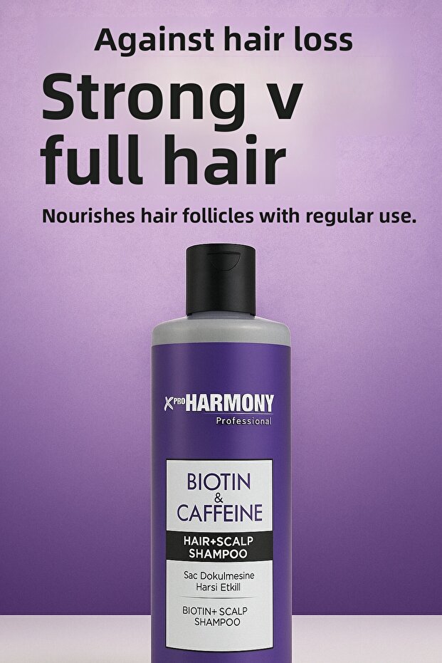 Shampoo with Biotin & Caffeine 350 Ml, Derm Detection - 6