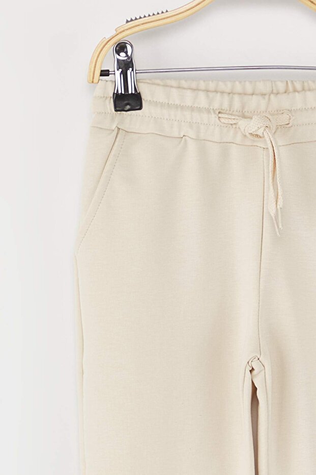 Bej-Antrasit-Haki 3'lü Beli Lastikli Jogger Düz/Basic Erkek Çocuk Eşofman Altı TKDAW25EA00000 - 3