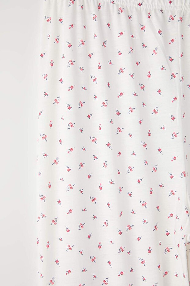 Çok Renkli Pembe 2'li Örme Büyük Beden Pijama Altı TBBAW26IA00002 - 6