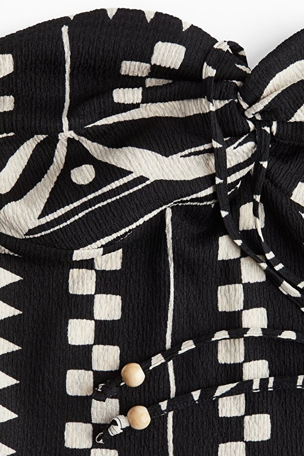 Halter Yaka Kısa Üst - 5