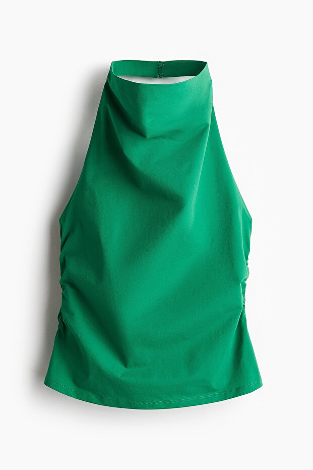 Drapeli Halter Yaka Üst - 3