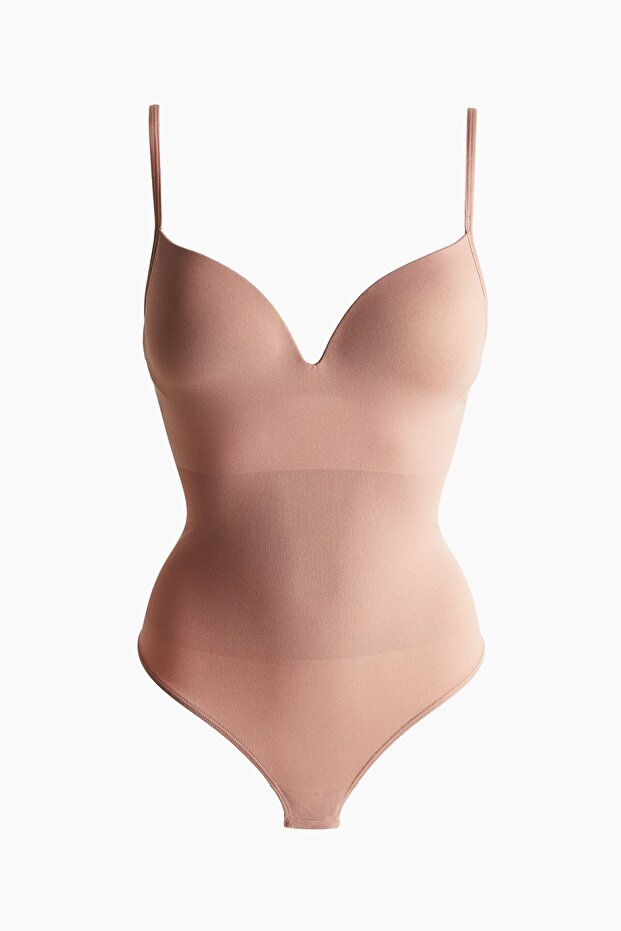 Light Shape Dikişsiz Push-up Thong Body - 2