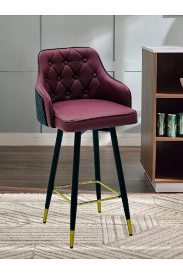 كرسي بار دوار بالوان مختلفة - 1