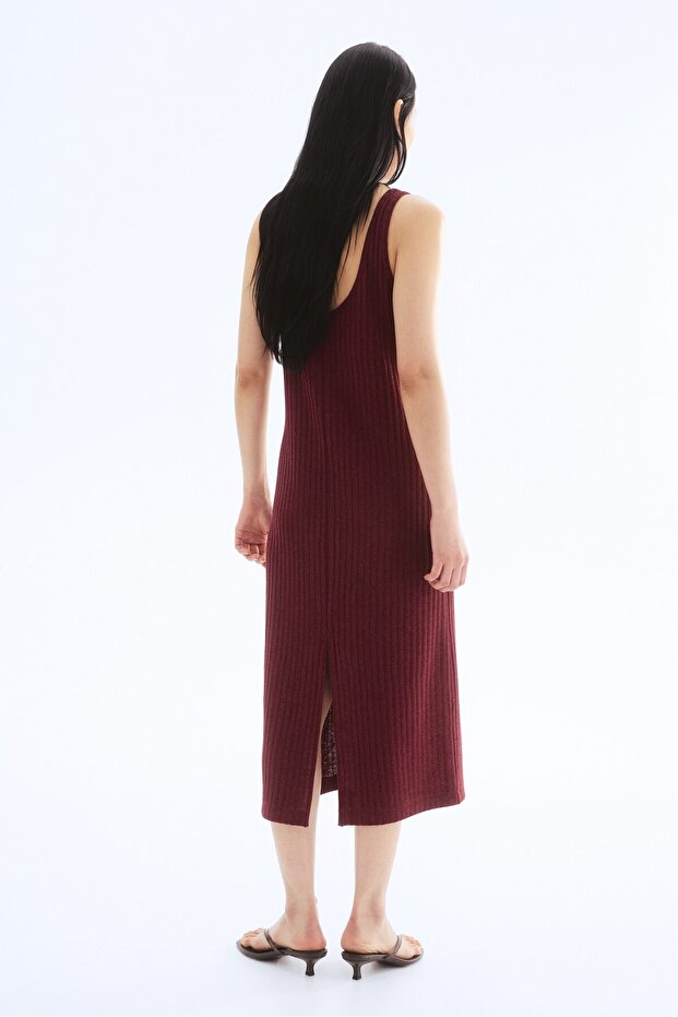 Lastik Örgülü Elbise - 5