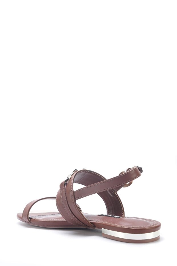 MAIS 5FX Kahverengi Kadın Düz Sandalet - 3