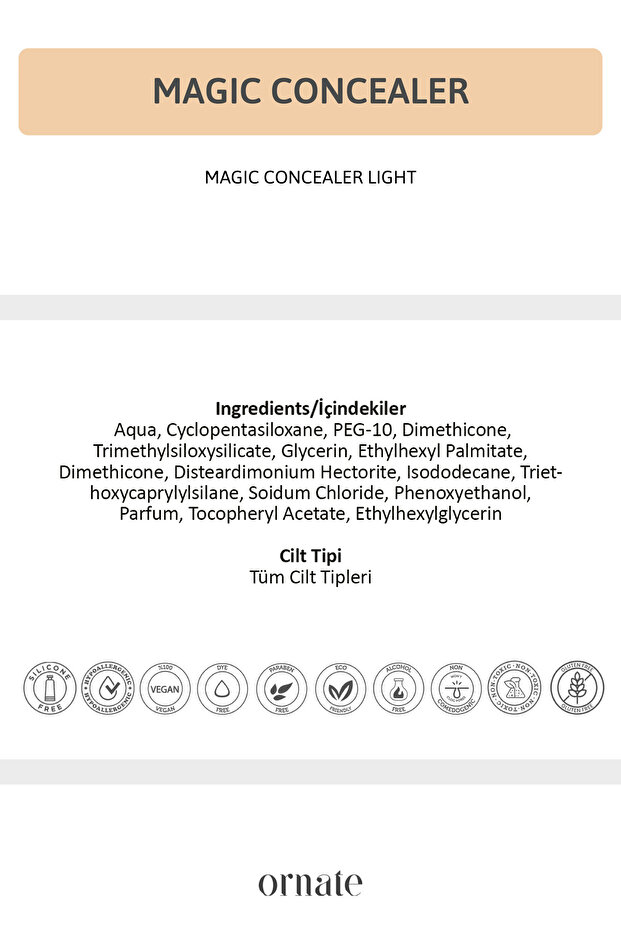Magic Concealer Kapatıcı Krem (01) Light - 5