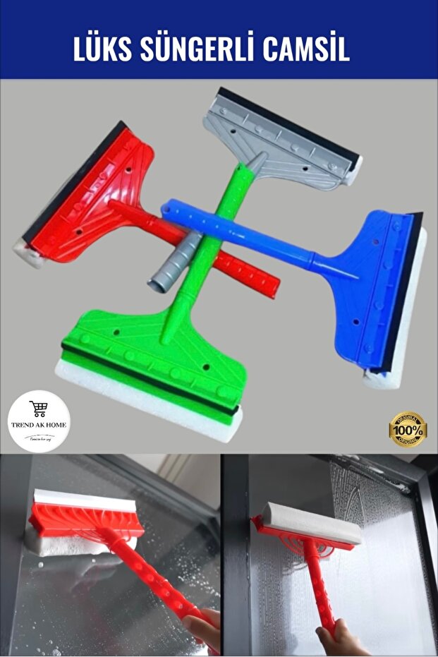 SÜNGERLİ CAMSİL ÇEKPAS CAM SİLECEĞİ SÜNGERLİ PRATİK CAM SİLECEĞİ (1 Adet ) - 4