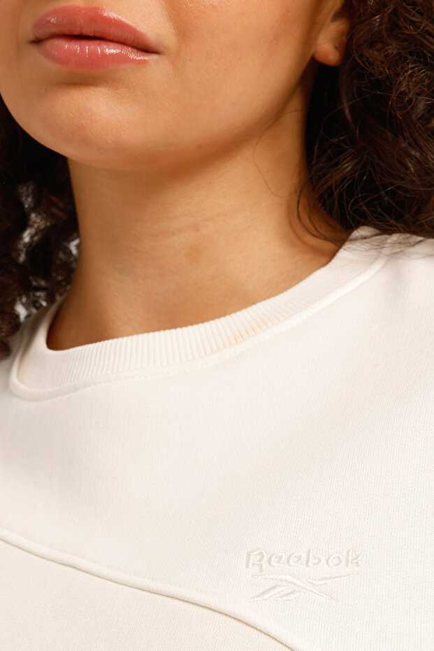 AE VECTOR LAYER Ekru Kadın Sweatshirt - 4