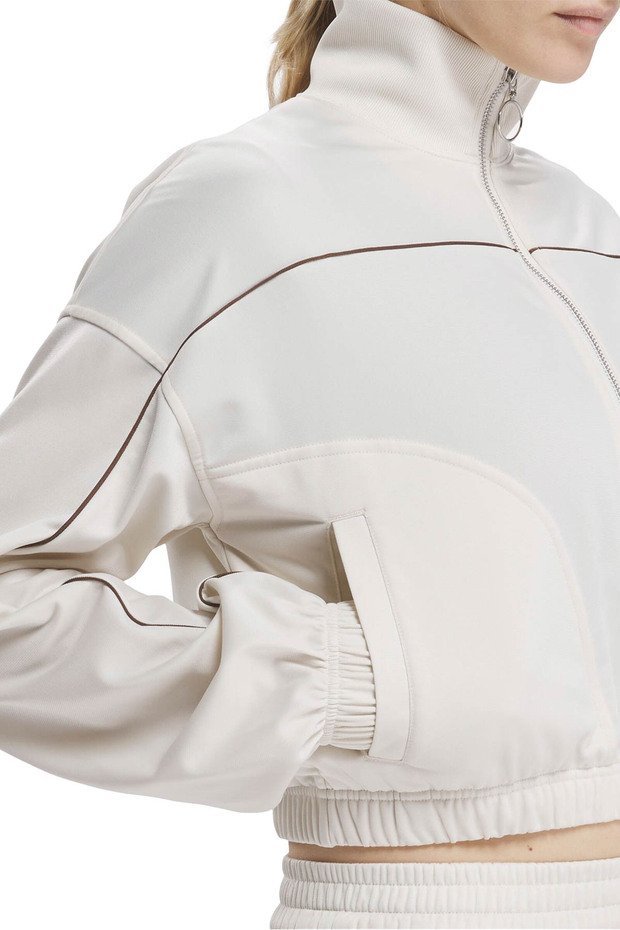 CL CS BBALL Ekru Kadın Eşofman Üstü - 3