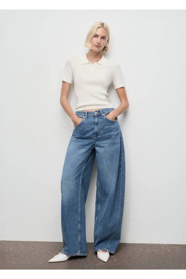 Ballonjeans mit mittlerer Taille - 2