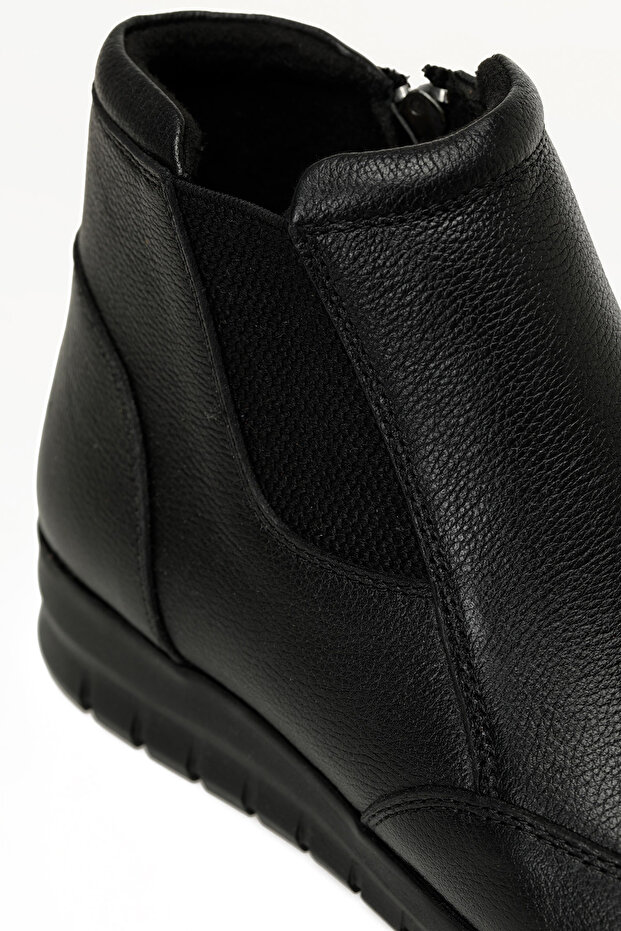 103180.Z5PR Siyah Kadın Düz Bot - 7