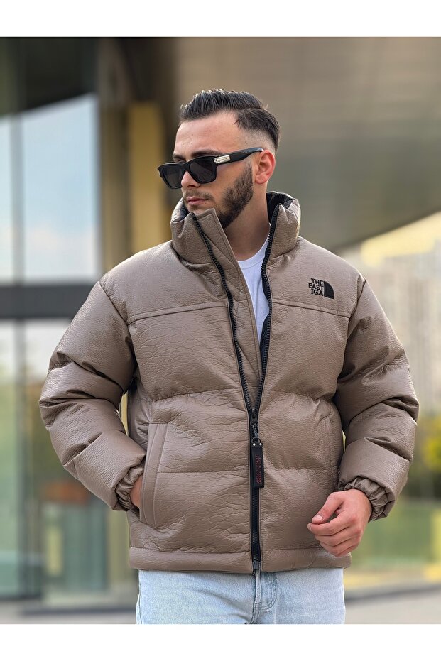 Men's Inflatable Coat Leather - 2