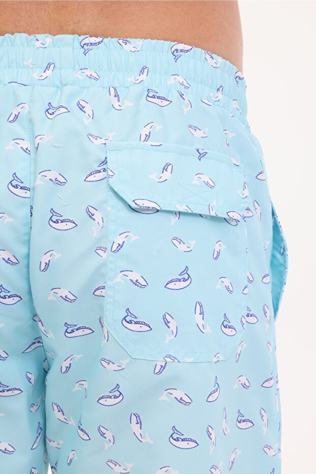 ML BAİT 19HL-23 5FX AQUA Erkek Deniz Şortu - 6