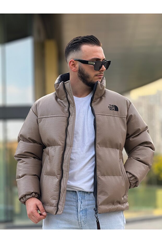 Men's Inflatable Coat Leather - 4