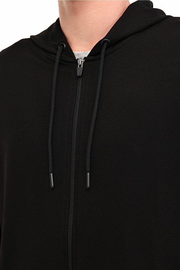 MB 18SN87 5PR Siyah Erkek Eşofman Üstü - 4