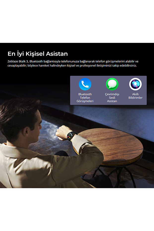 Btalk 3 Starlight Silver Akıllı Saat 1.39" Ips Ekran, Kalp Atış Hızı Ve Kan Oksijen Takibi - 7
