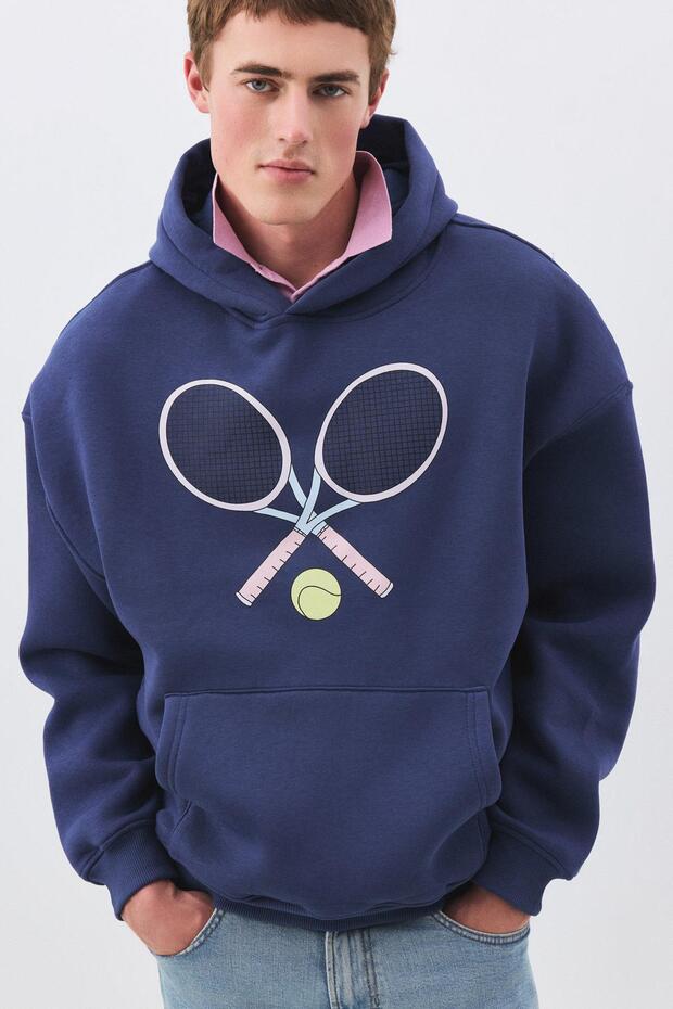 Women's Pink Tennis Sweatshirt Indigo