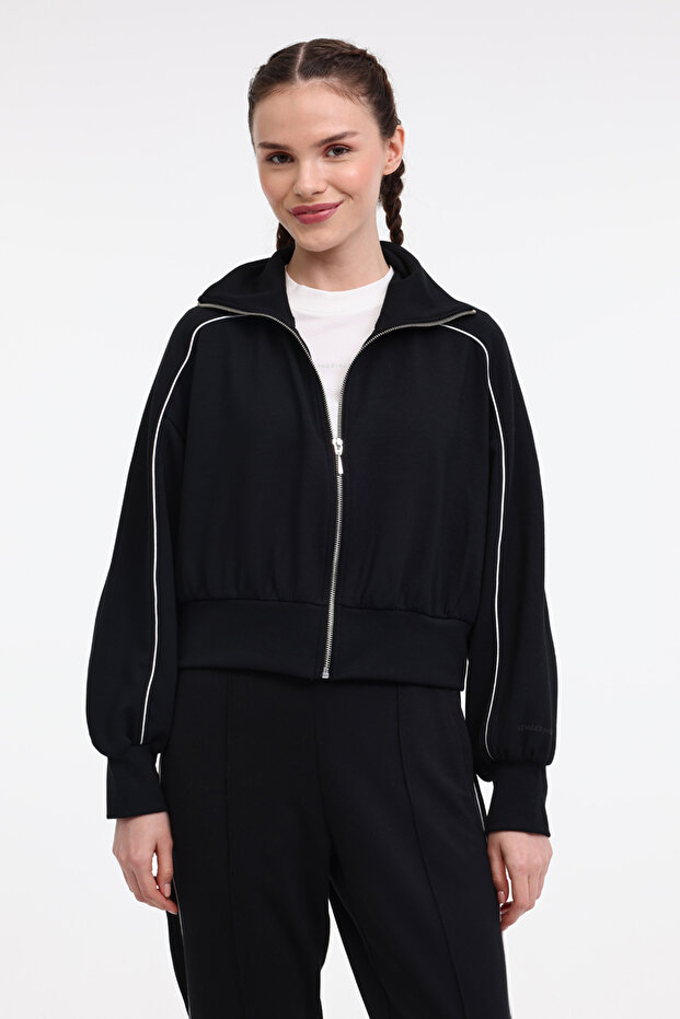 Wl Andra 18Ms426 5Fx Black Women's Tracksuit Top
