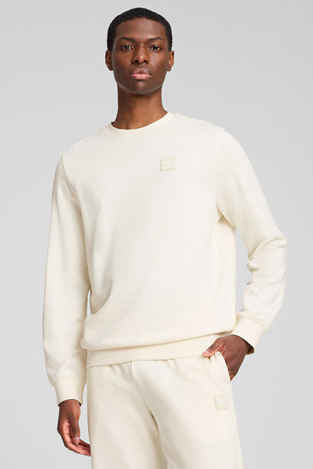 ESS ELEVATED Crew Beyaz Erkek Sweatshirt - 1