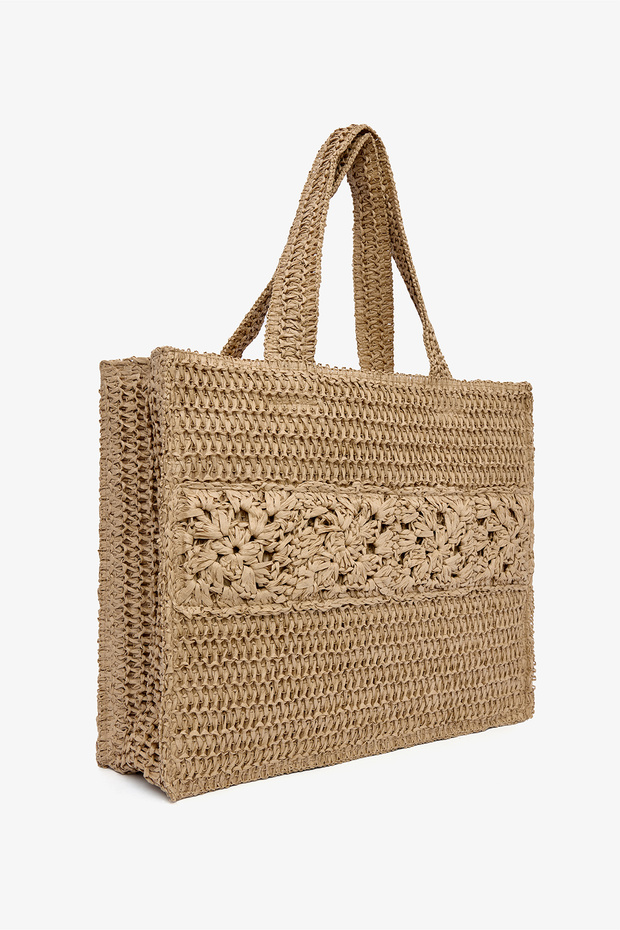 Rayne Naturel Hasır Çanta - 1
