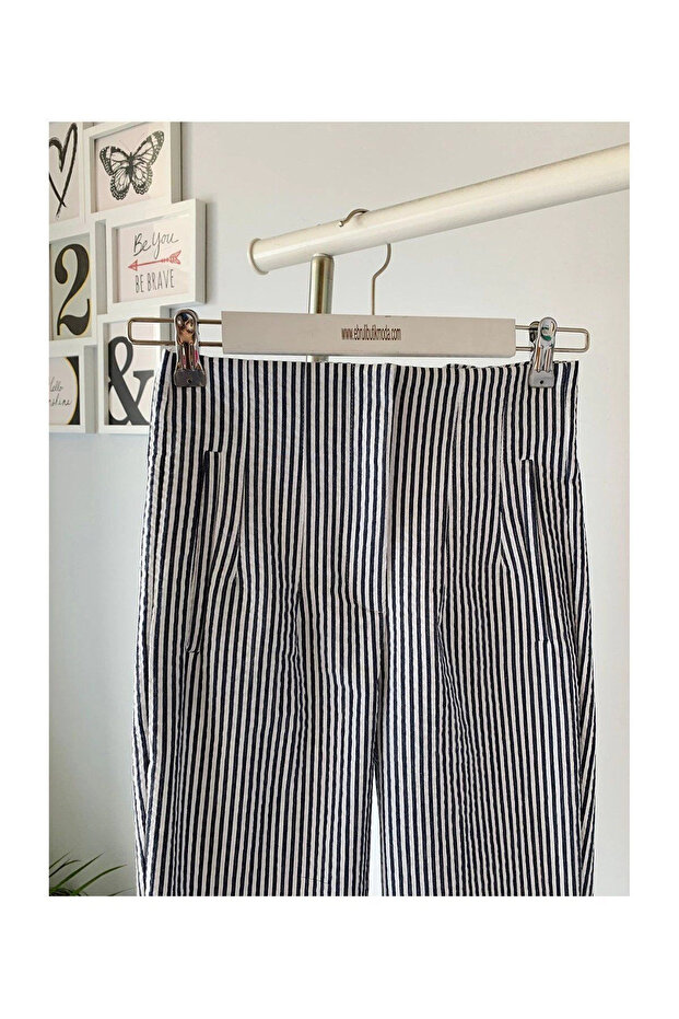 Παντελόνι Flatolu - Ριγέ - 5