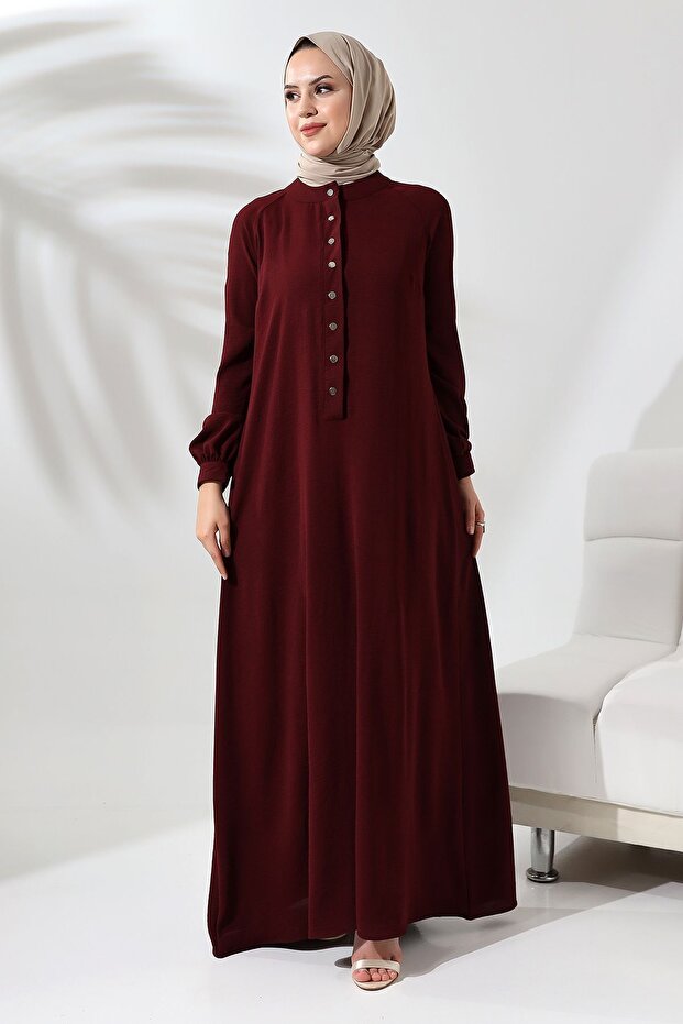 Placket Snap Dress - 4