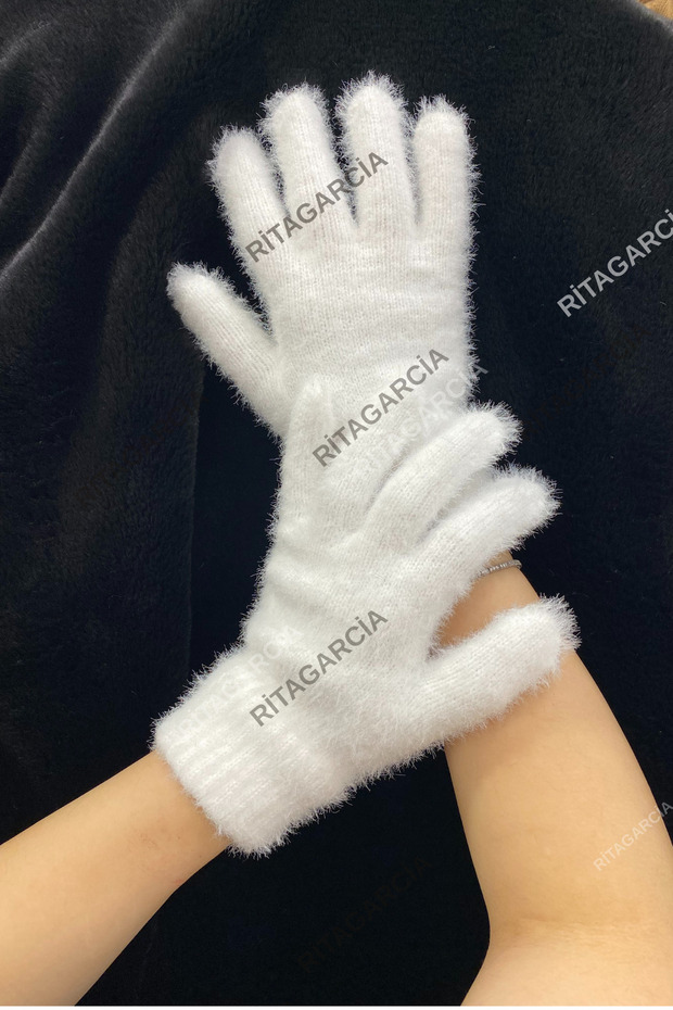 Peluş Uzun Eldiven - 6