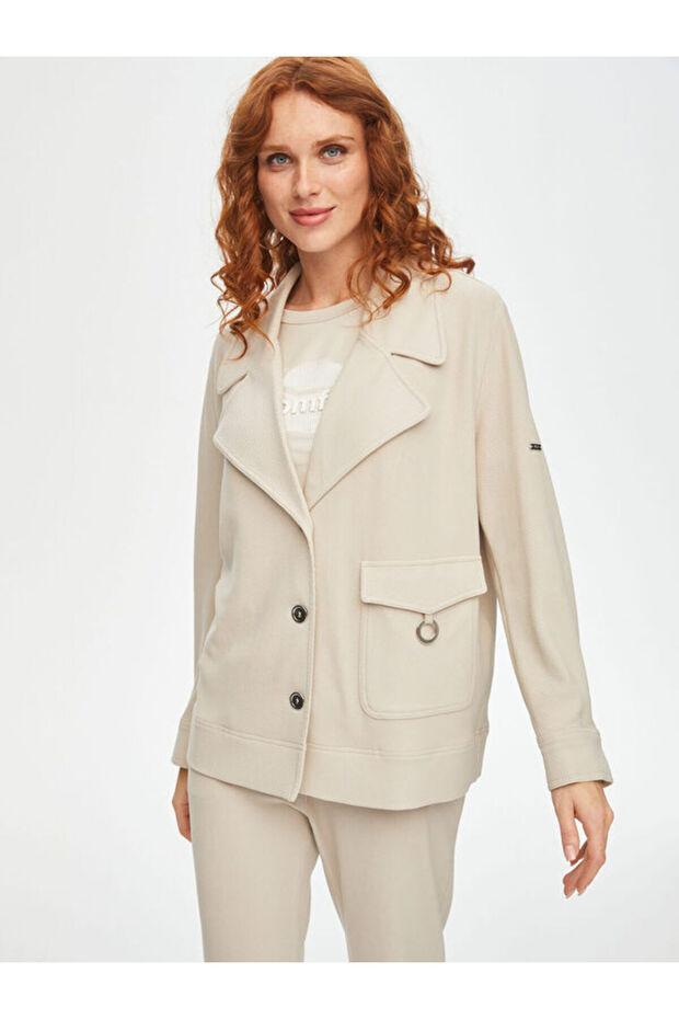 Relax Diagonal Dokulu Örme Ceket 69751 - 4