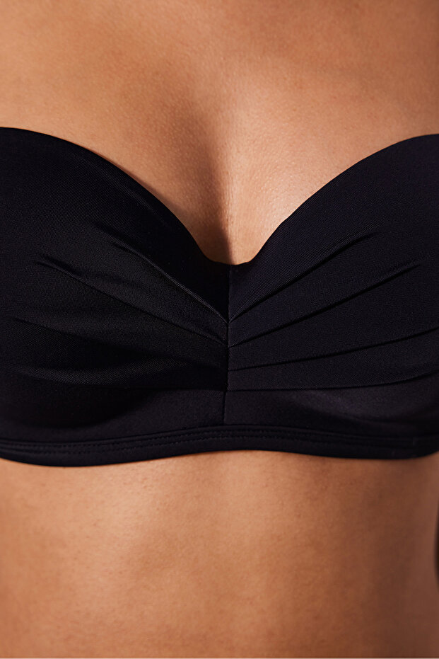 Lotus Siyah Straplez Bikini Üstü - 3