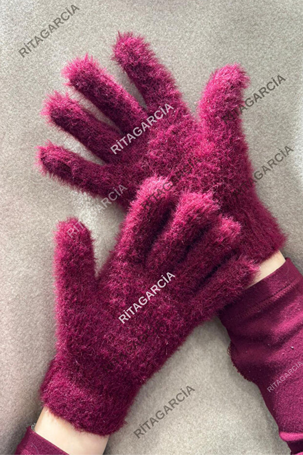 Peluş Uzun Eldiven - 4