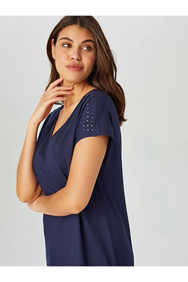 Troklu Örme Elbise B00071-2 - 3