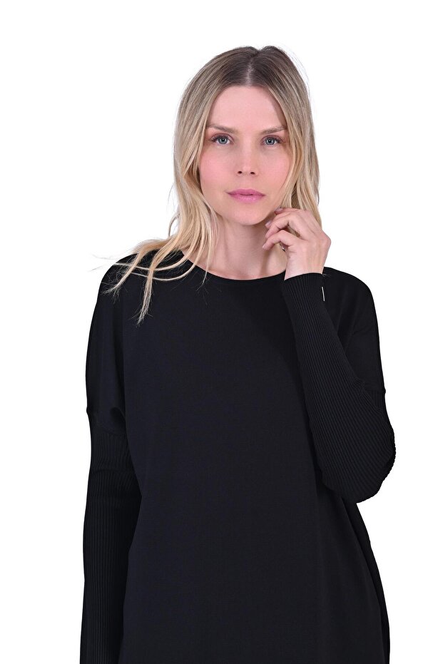 5747 Camel Triko Elbise - 1