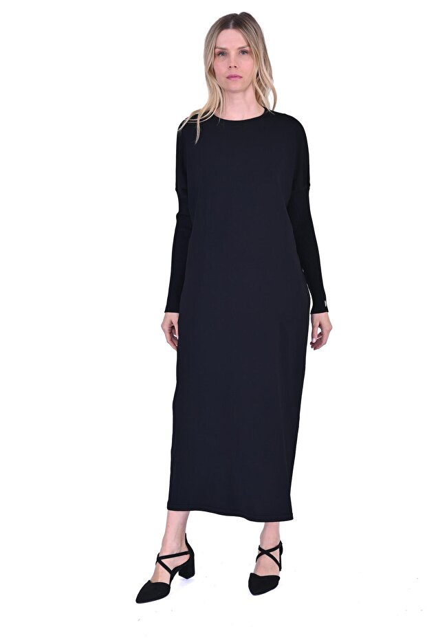 5747 Camel Triko Elbise - 2