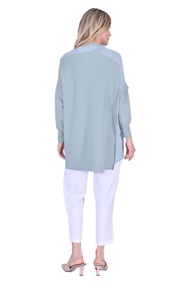 Körüklü Triko tunik MİNT - 3