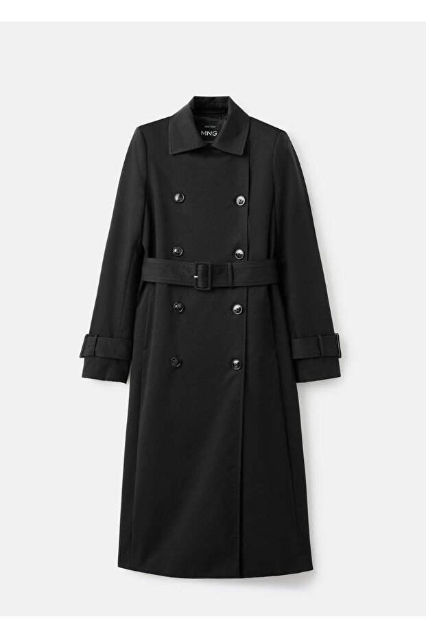 %100 pamuklu klasik trençkot - 3