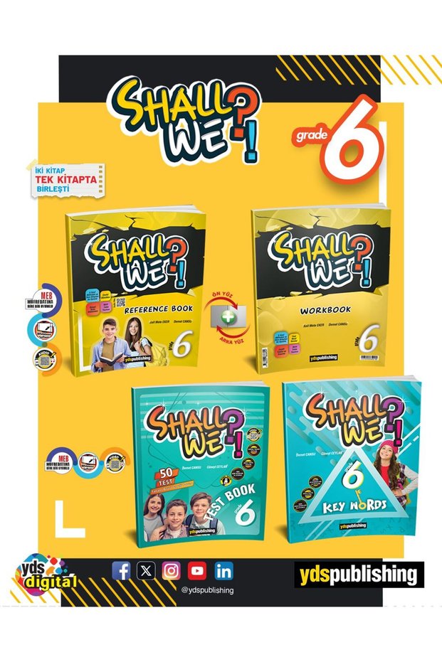 Shall We?! Grade 6 Reference Book + workbook + Key words + test Book