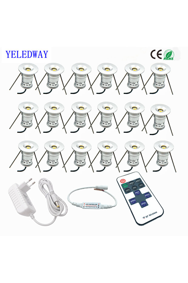 مجموعة مصابيح LED صغيرة قابلة للتعتيم 120D ذات قشرة بيضاء 4000 كلفن، مصابيح LED صغيرة قابلة للتعتيم 1 وات Cei، 12 فولت