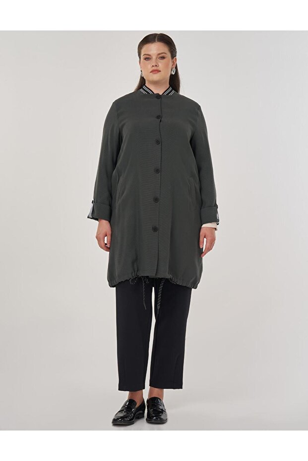 Bilekleri Katlanabilir Rayon Giy Çık Zümrüt - 3