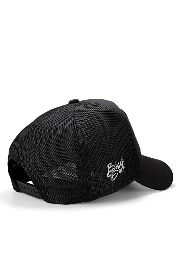 Wolf Logo Black Trucker Hat - 5