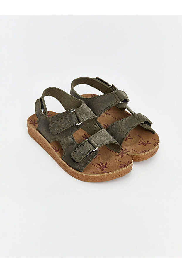 LCW STEPS Deri Görünümlü Erkek Çocuk Sandalet (S5) - 1