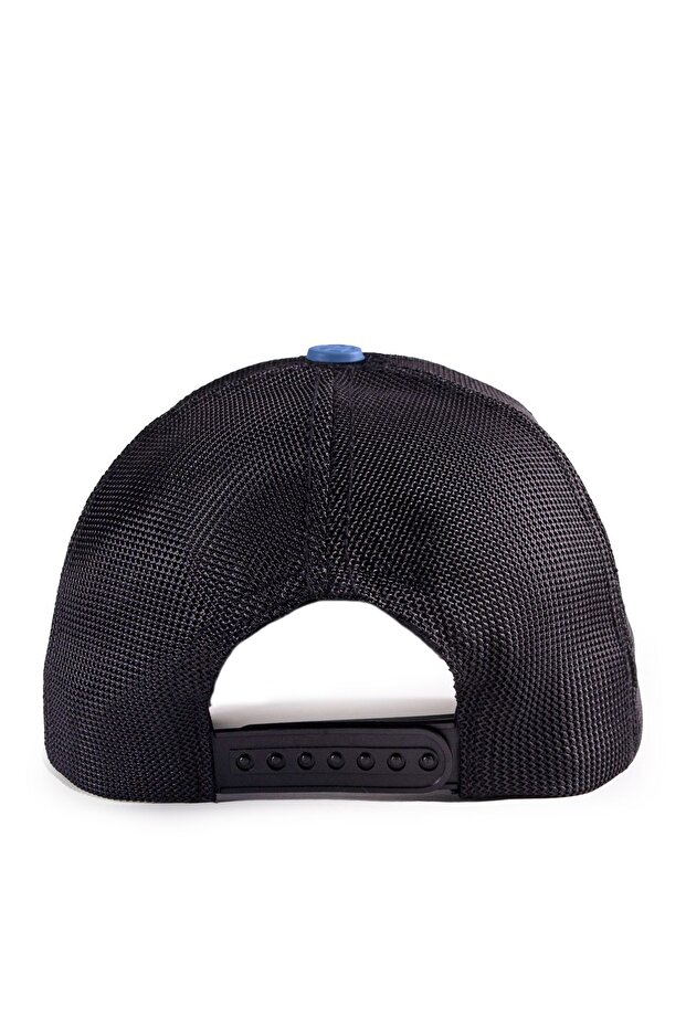 Normal is Boring Logolu Siyah-Mavi Trucker Şapka - 6